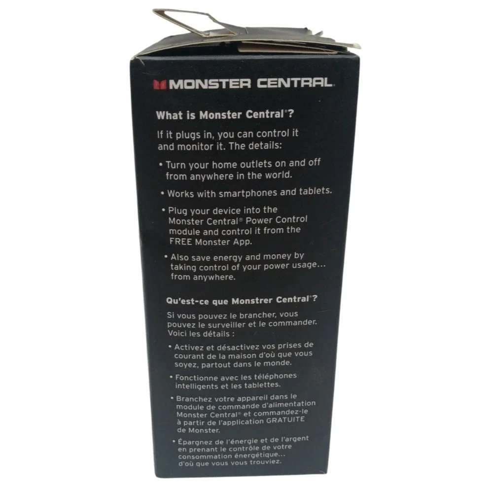 Monster‎ Central 100MC Remote Control Power Outlet + Smartphone App Monitor